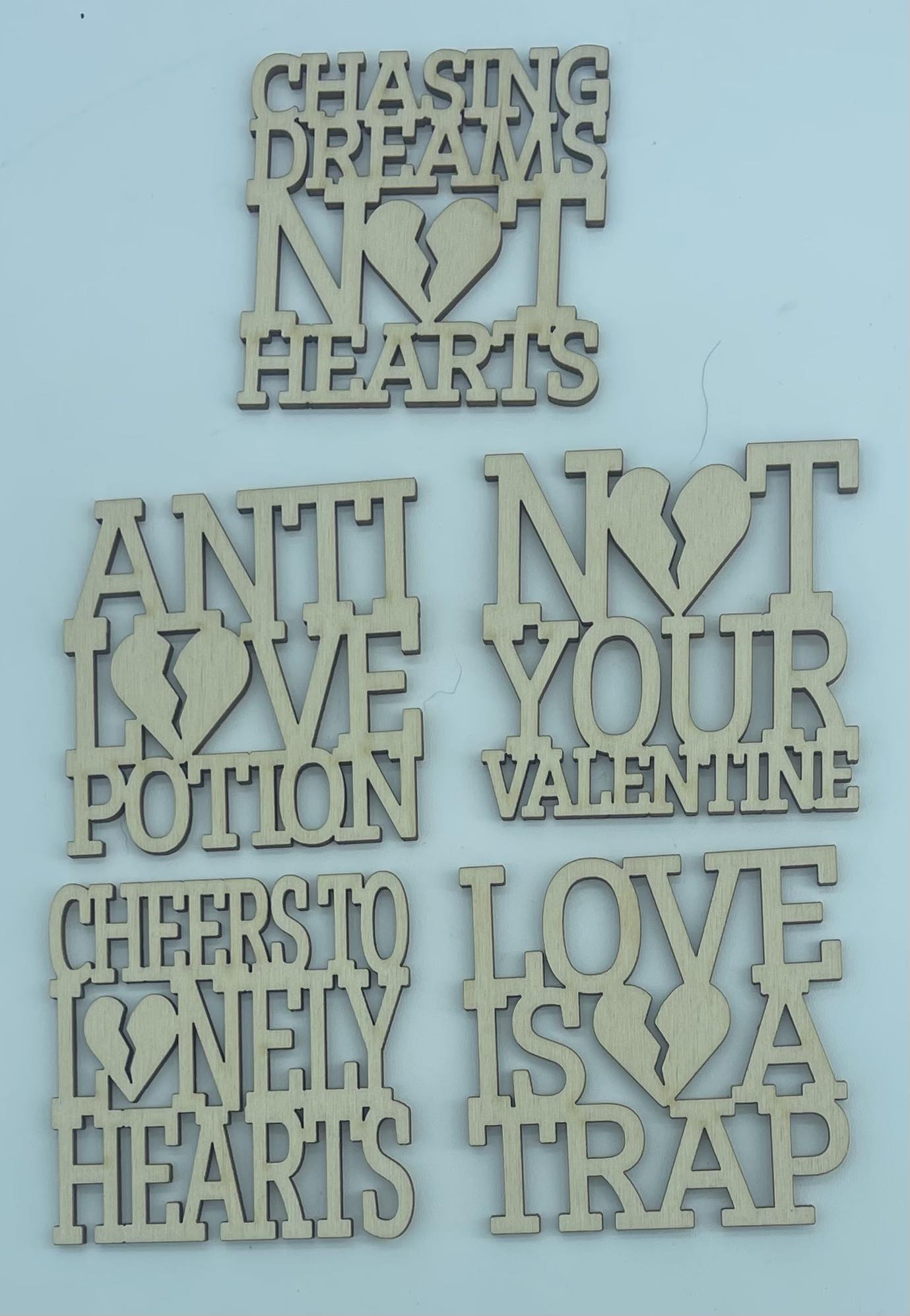 Anti Valentines Slogan Coasters