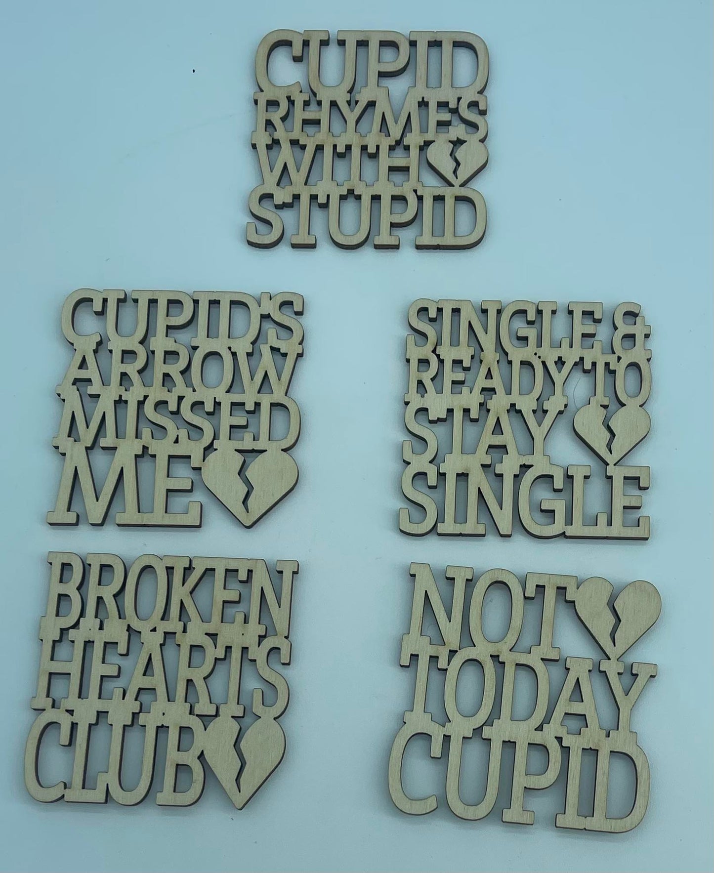 Anti Valentines Slogan Coasters