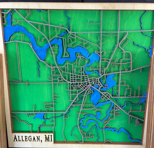 City of Allegan, MI mini map