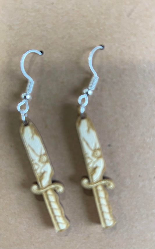 Halloween Knife Earring