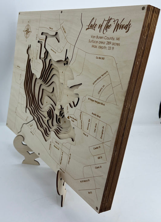 Lake of the Woods Bathymetric Map